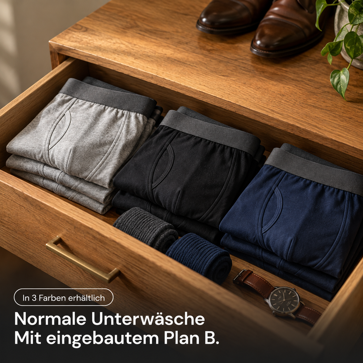 Boxershorts mit extra-starkem Auslaufschutz